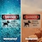 Signmission Guard Dogs On Duty Danger Sign, Plastic, 10in W x 7in L, 2PK OS-2PACK-DS-P-710-L-1286 - alternate 7